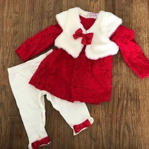 6-9 Month Baby Girl Holiday Outfit